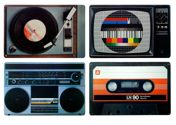 Retro Tischset im 80er Jahre-Design » Geschenk für