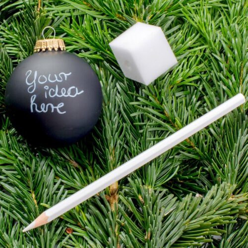 DIY-Baumkugel zum Beschriften