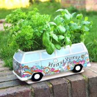 Campingbus Herbert Planter – Vase im Hippie Look