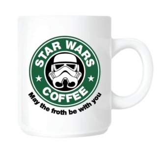 Kaffeebecher Star Wars-Starbucks-Parodie