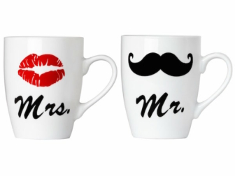 Kaffeebecher Mr. und Mrs.