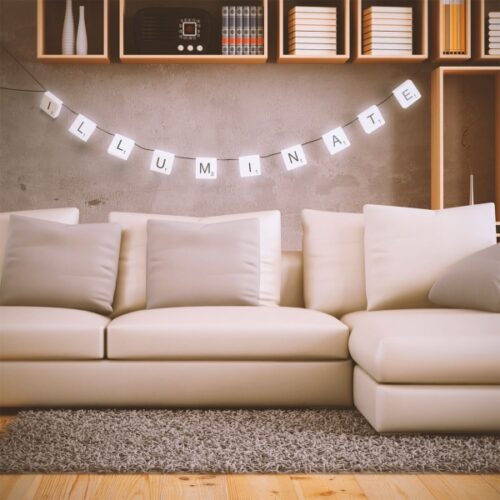 Scrabble LED-Lichterkette