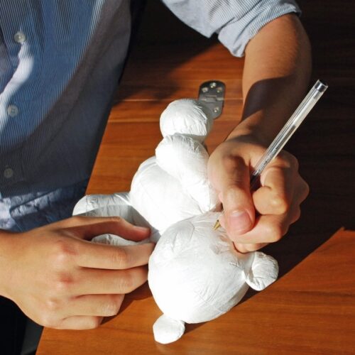 Papier-Teddy zum Bemalen von SUCK UK