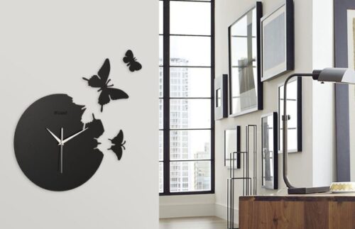 Schmetterling Wanduhr