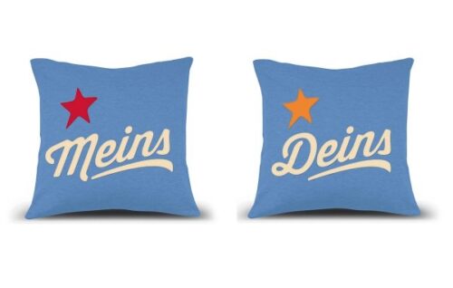 Kissenüberzug – Meins – Deins