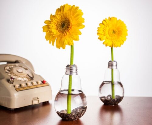 Glühbirnen Vase 6er Set