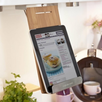 Halter für Kochbuch, iPad und Tablet