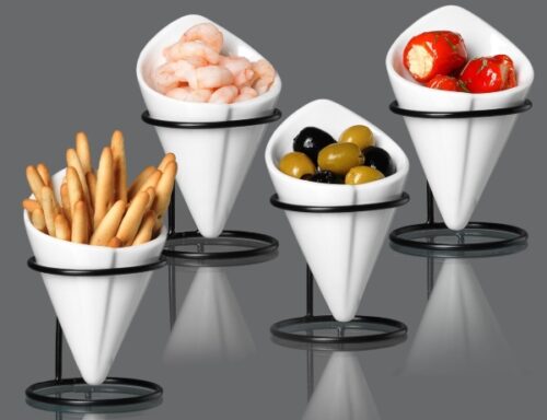 Pommestüten Dipschalen von Ritzenhoff und Breker