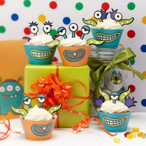 Monster Muffin Deko Set
