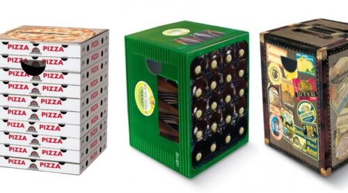 Papphocker in besonderem Design